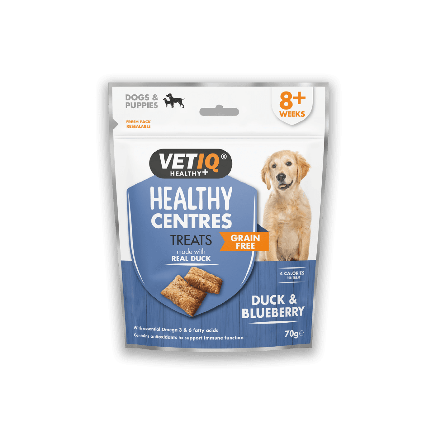 VetiQ Healthy Centres Przysmaki bezzbożowe kaczka i jagoda 70g